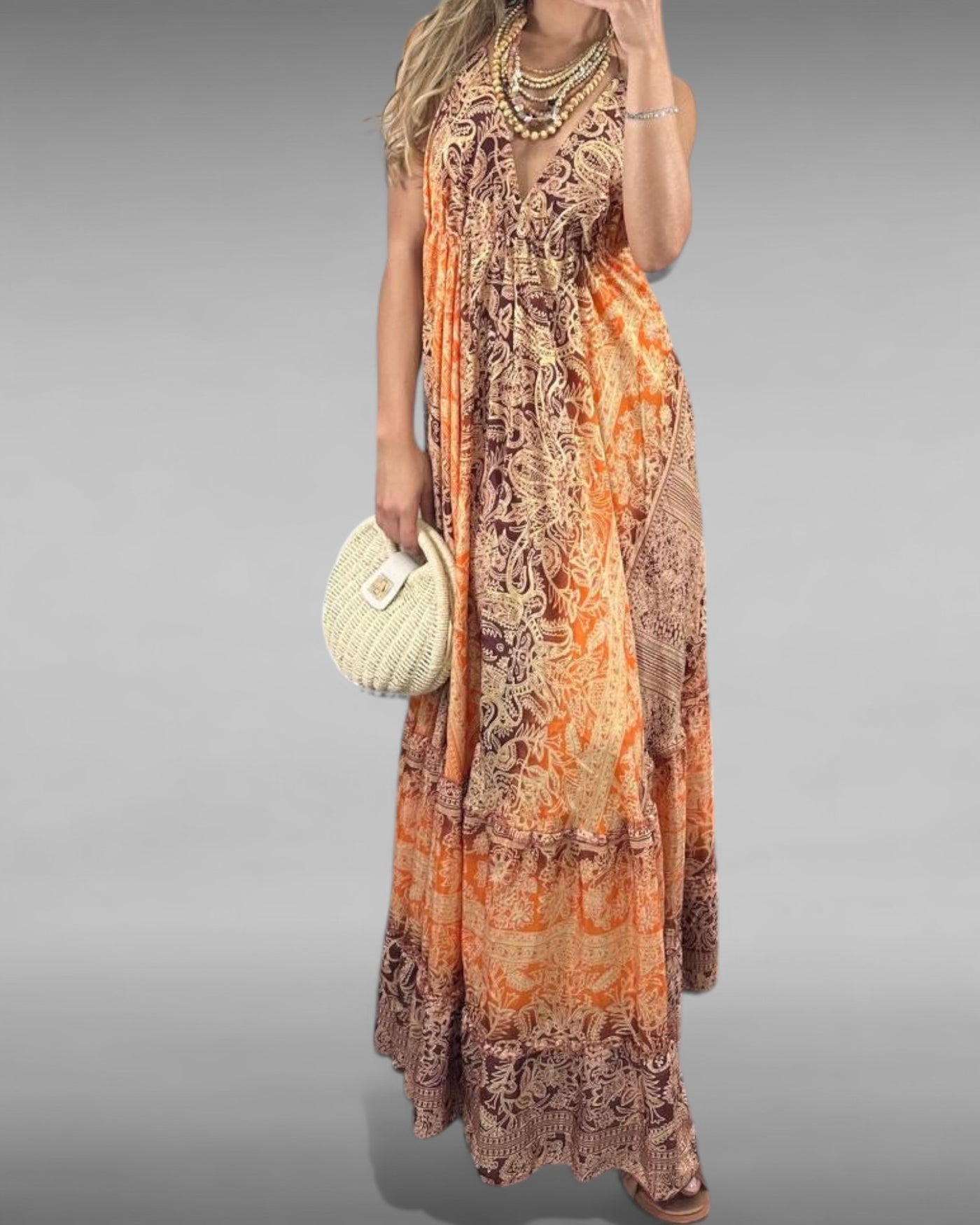 Elisa™ | Robe à Imprimé Ethnique