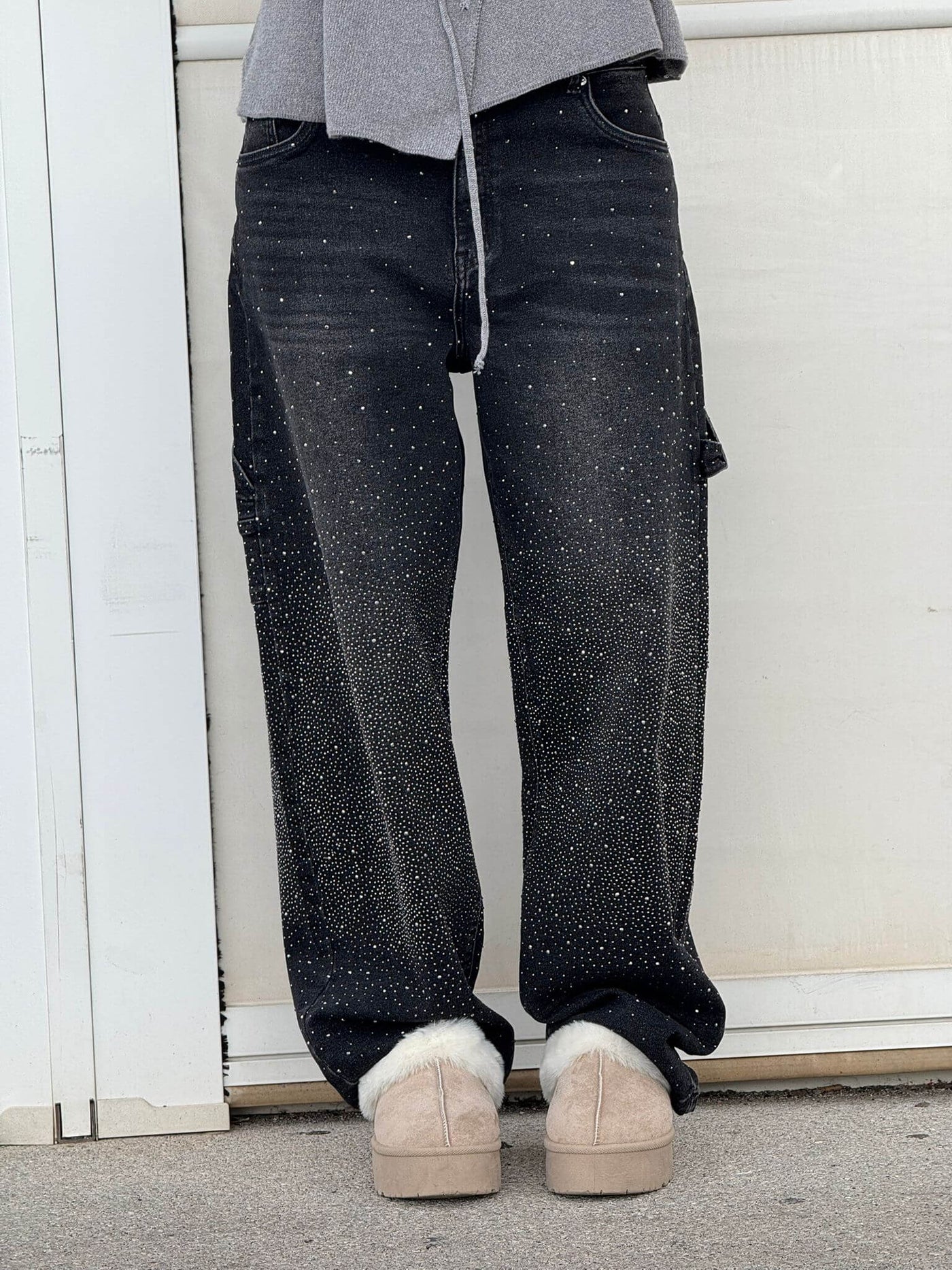 Sophie | Pantalon large à paillettes