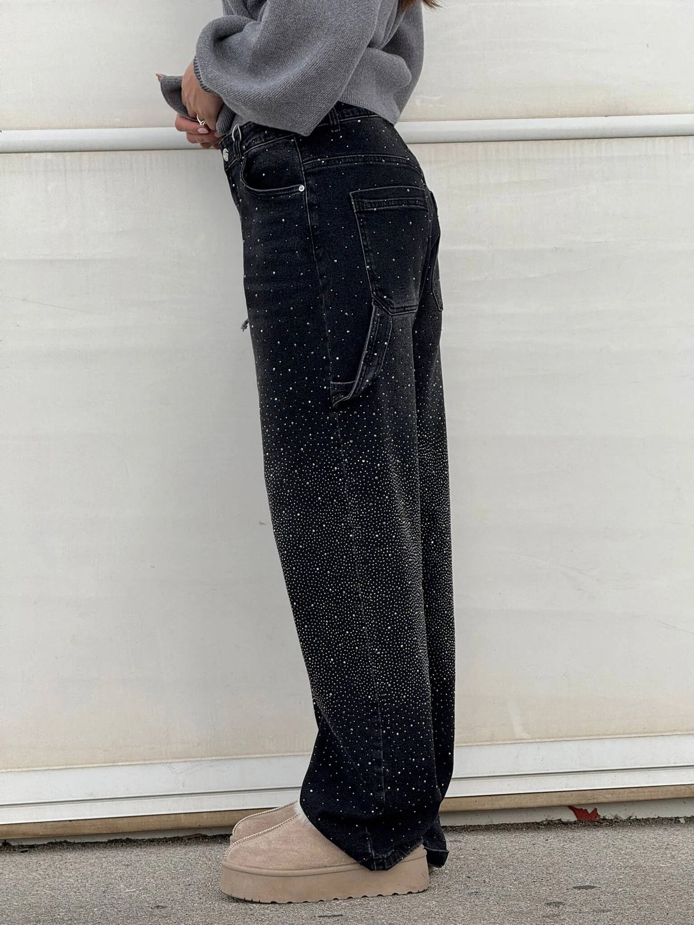 Sophie | Pantalon large à paillettes