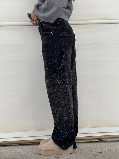 Sophie | Pantalon large à paillettes