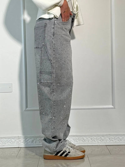 Sophie | Pantalon large à paillettes