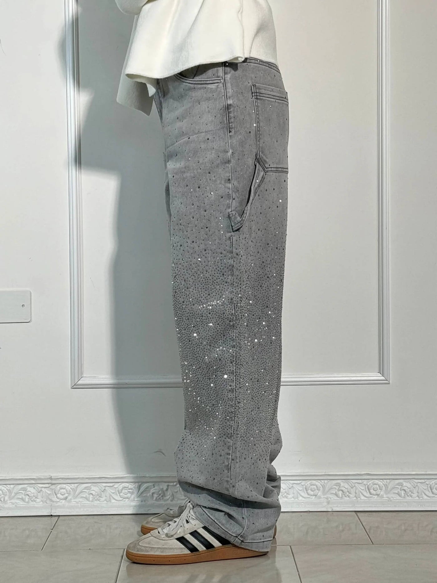 Sophie | Pantalon large à paillettes