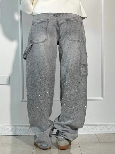 Sophie | Pantalon large à paillettes