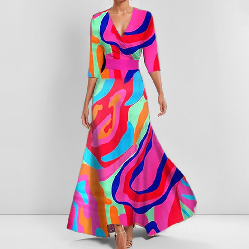 Ella™ – Robe de soirée élégante au charme fleuri