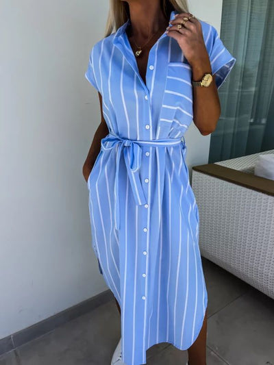Sophie™ | Robe à rayures fines