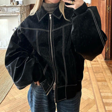 Hailey™ - Veste en cuir haut de gamme