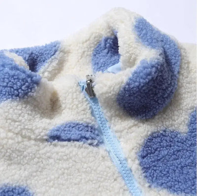 Léa™ | Veste réversible à cœurs