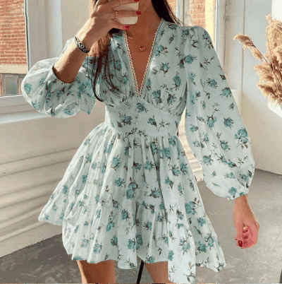 Noélie | Romantische Bloemenjurk