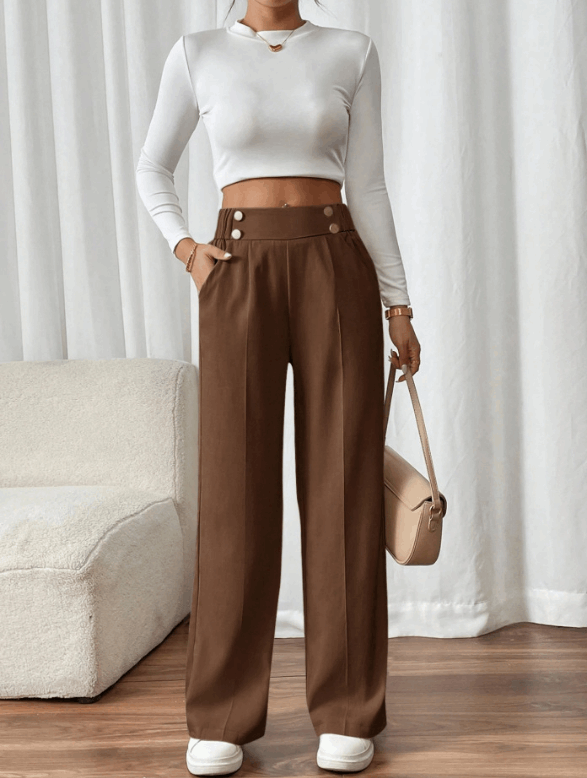 Isa | Hoge Taille Pantalon