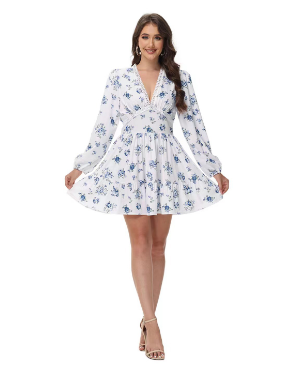 Noélie™ | Robe romantique à fleurs