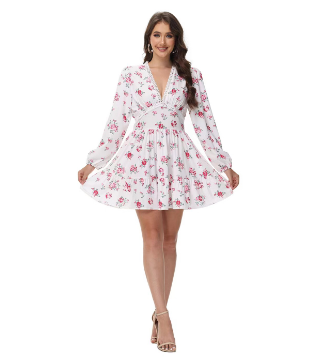 Noélie™ | Robe romantique à fleurs