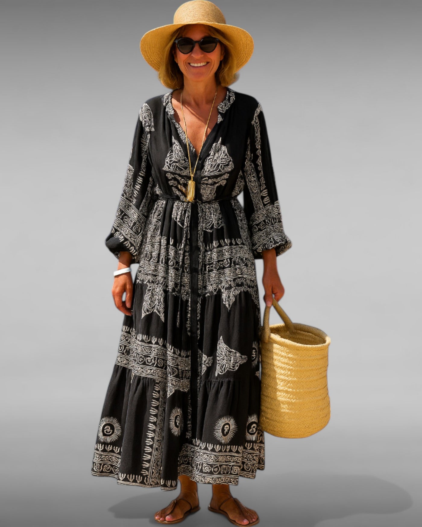 Soraya | Robe bohème longue