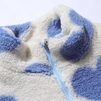 Léa™ | Veste réversible à cœurs