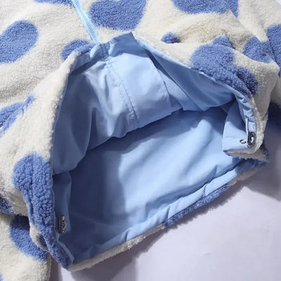 Léa™ | Veste réversible à cœurs