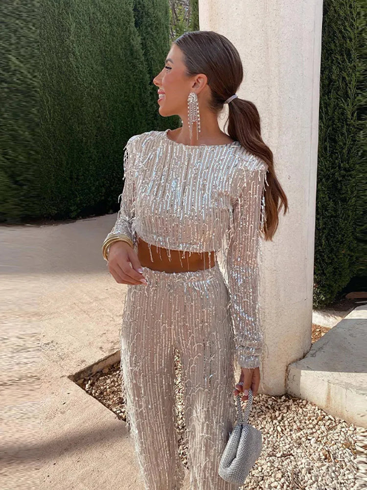 Jena™ | Ensemble glamour à paillettes