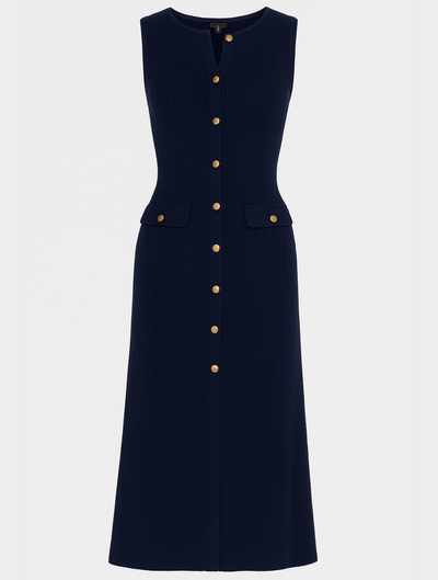 Claire™ | Robe midi sans manches