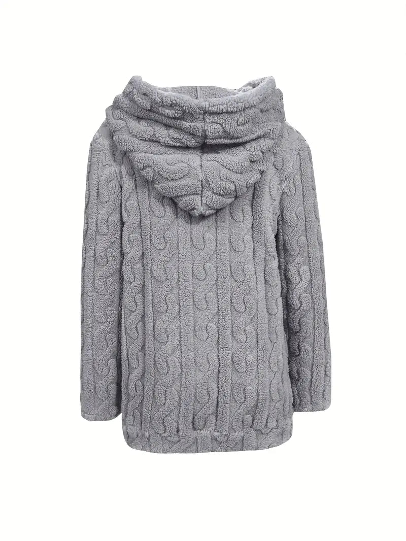 Léonie™ | Veste cocoon zippée