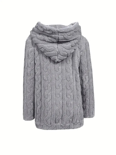 Léonie™ | Veste cocoon zippée