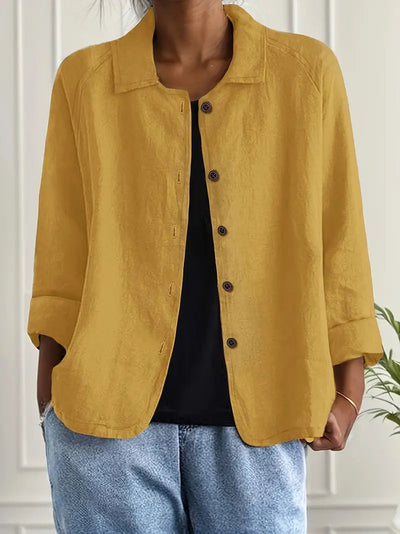 Ingrid™ | Veste Chemise Décontractée en Lin