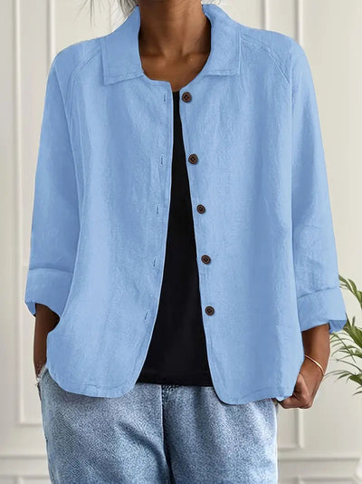 Ingrid™ | Veste Chemise Décontractée en Lin