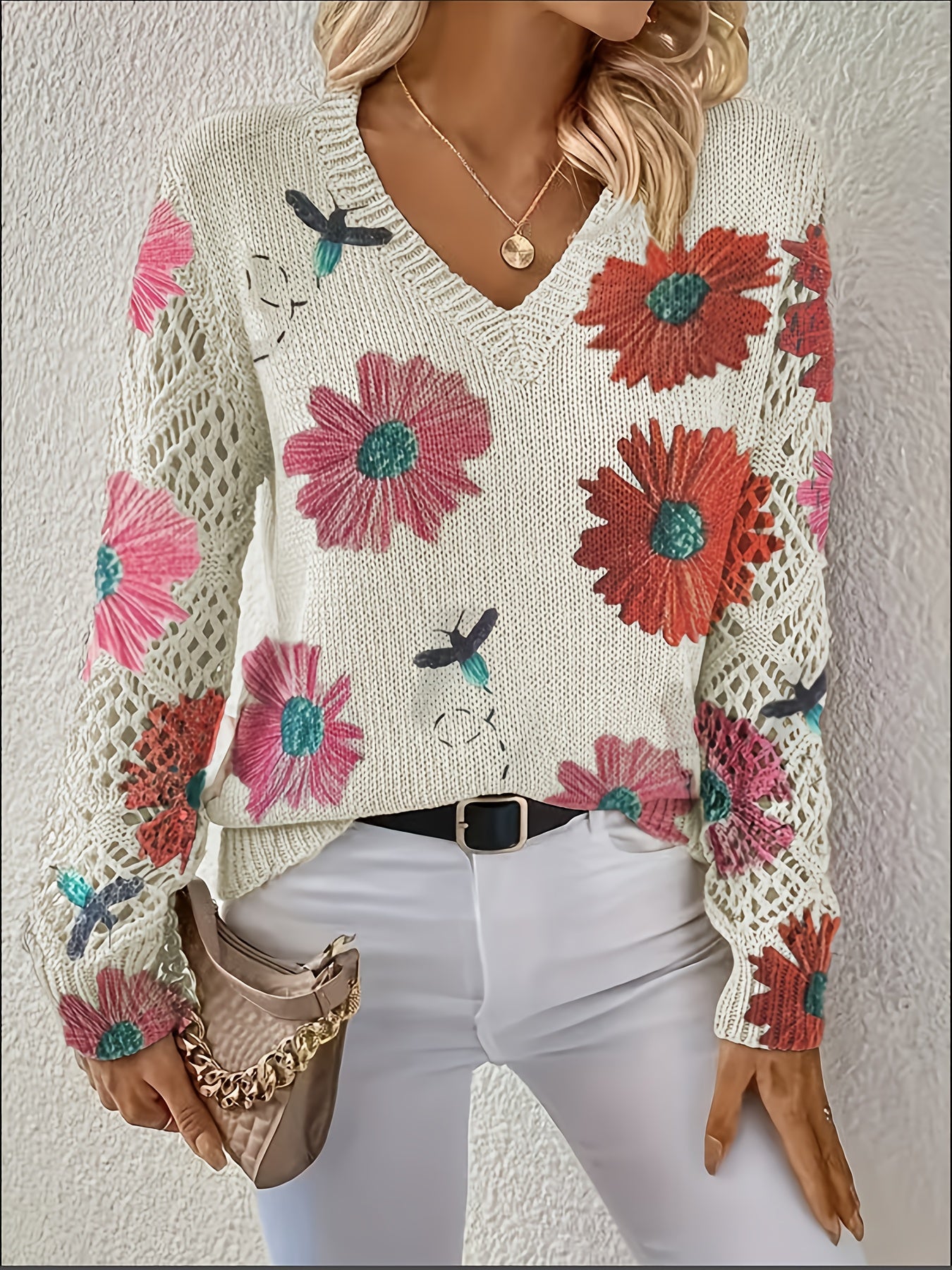 Inès™ | Pull Douceur Florale