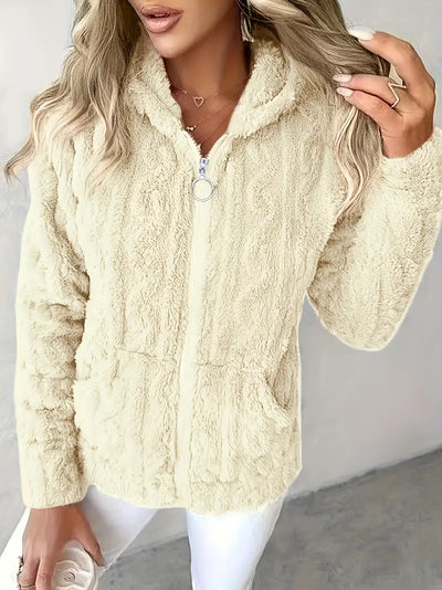 Léonie™ | Veste cocoon zippée