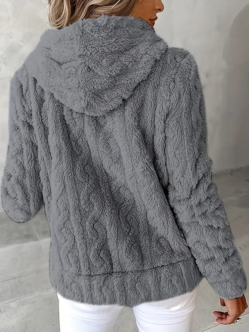 Léonie™ | Veste cocoon zippée