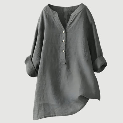 Nadège™ | Blouse Décontractée à Boutons