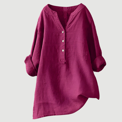 Nadège™ | Blouse Décontractée à Boutons