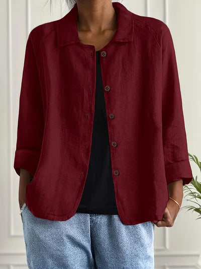 Ingrid™ | Veste Chemise Décontractée en Lin