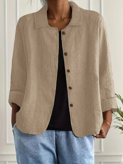Ingrid™ | Veste Chemise Décontractée en Lin