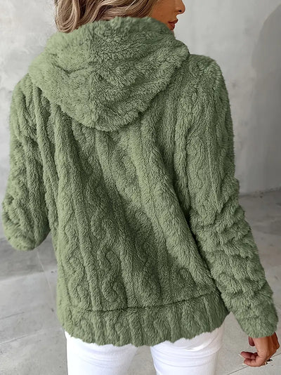 Léonie™ | Veste cocoon zippée