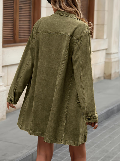 Camille™ | Veste Denim Rétro Oversize