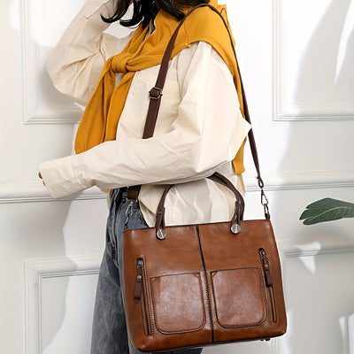 Sac cabas grande capacité style vintage