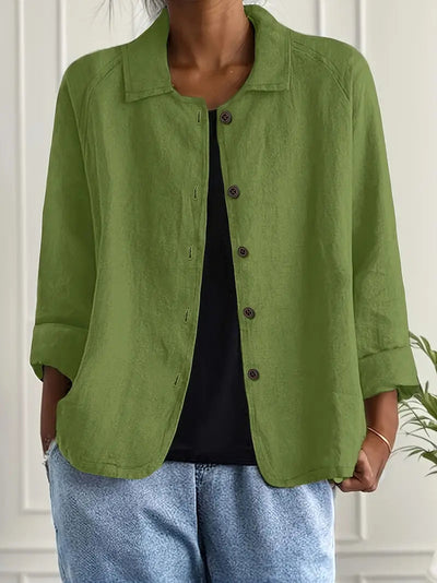 Ingrid™ | Veste Chemise Décontractée en Lin
