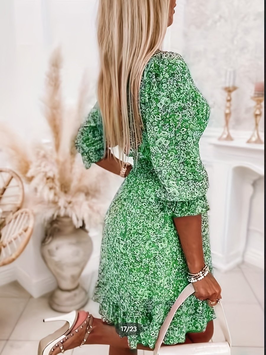 Sienna™ | Robe d'été à fleurs vertes
