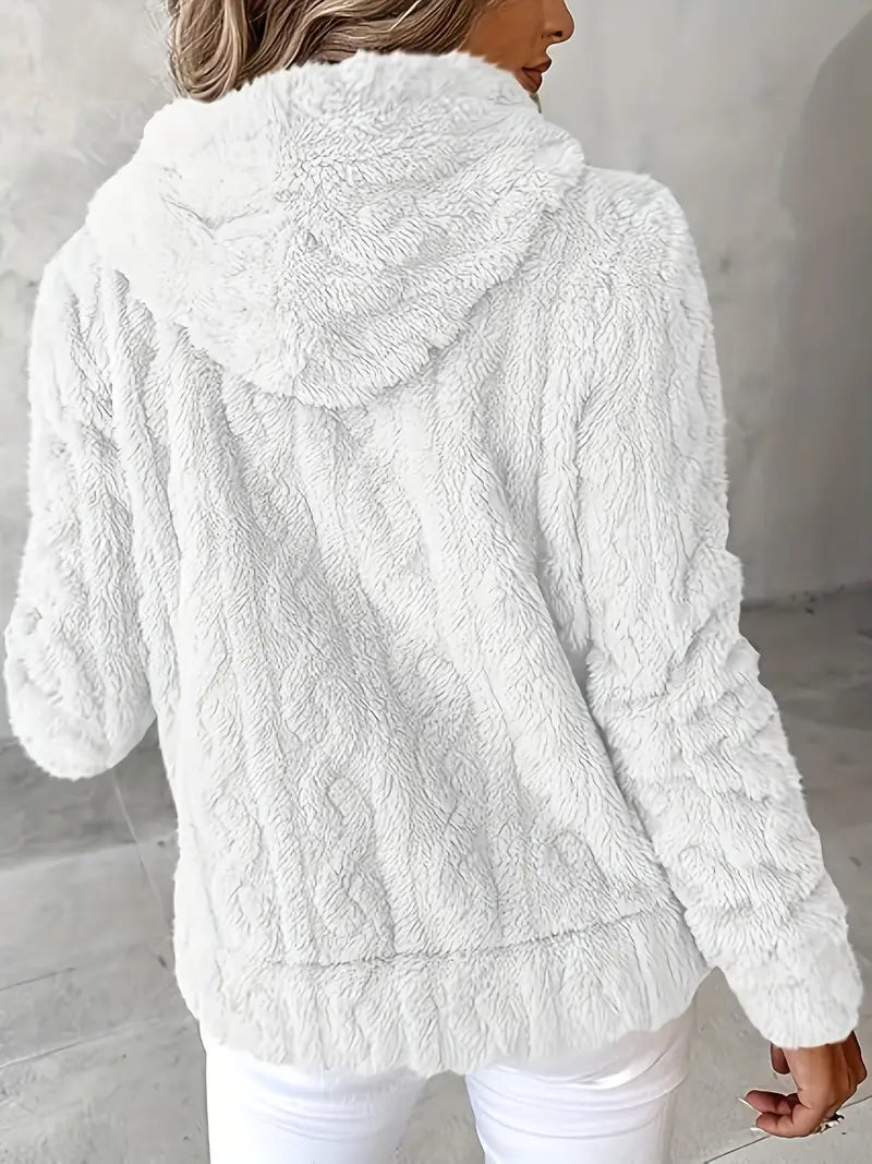 Léonie™ | Veste cocoon zippée