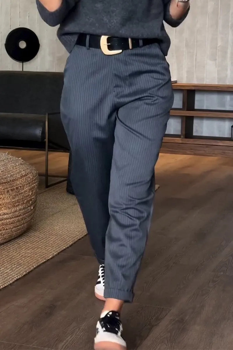 Laurence™ | Pantalon à fines rayures