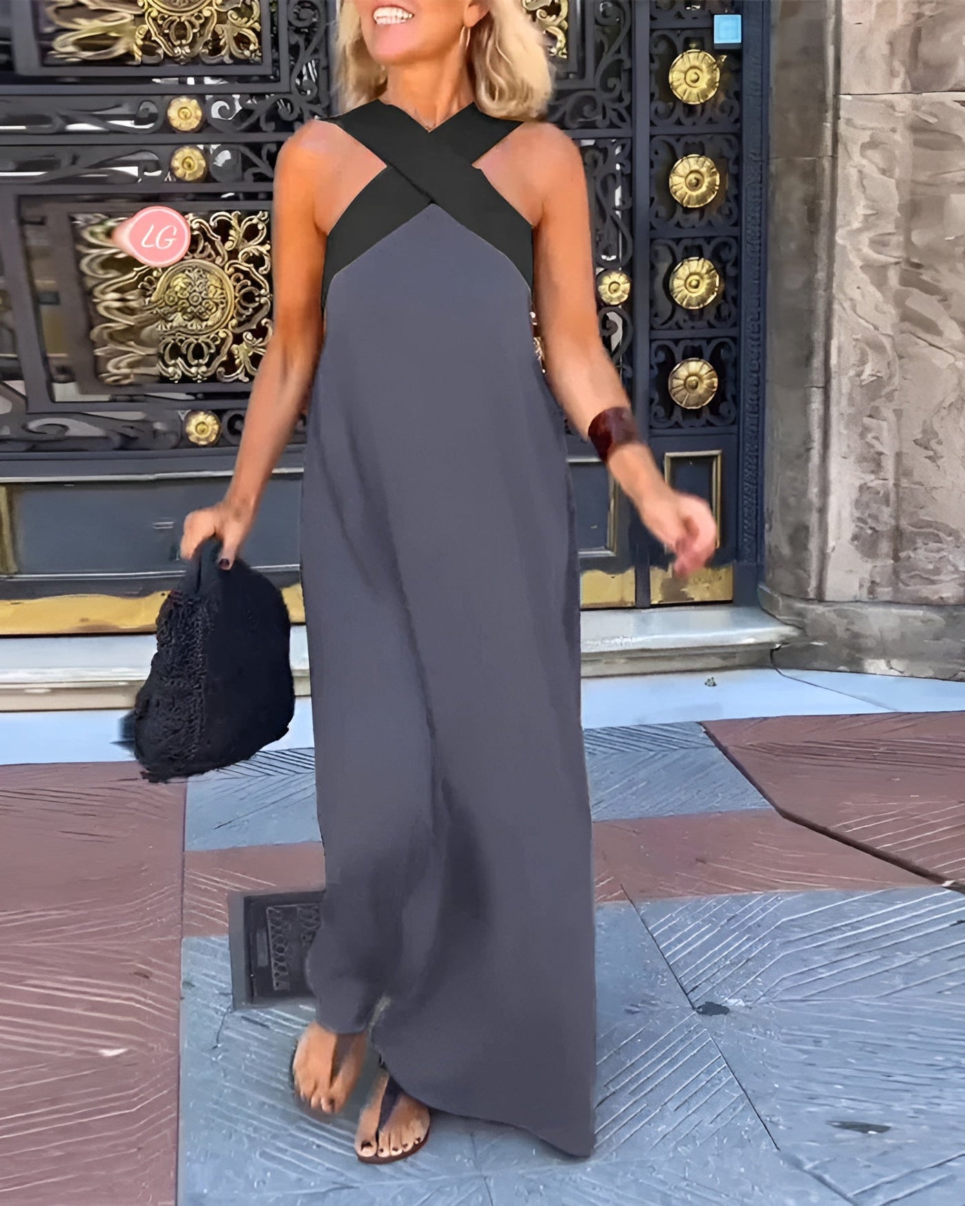 Alba™ | Robe maxi croisée de luxe