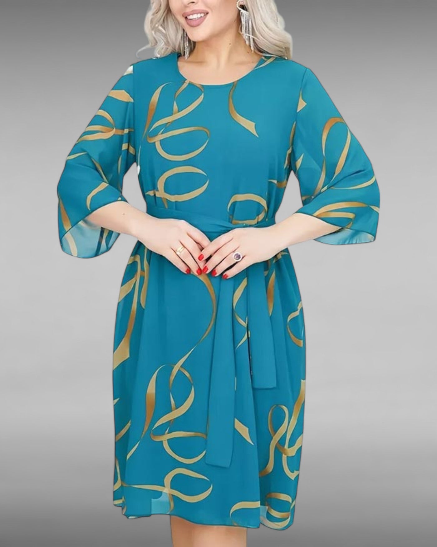 Élora | Robe midi fluide à volants