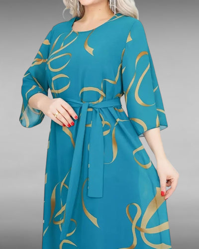Élora | Robe midi fluide à volants