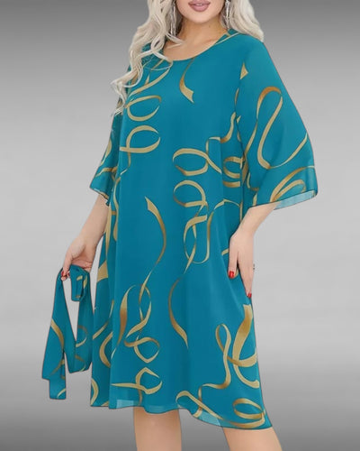 Élora | Robe midi fluide à volants