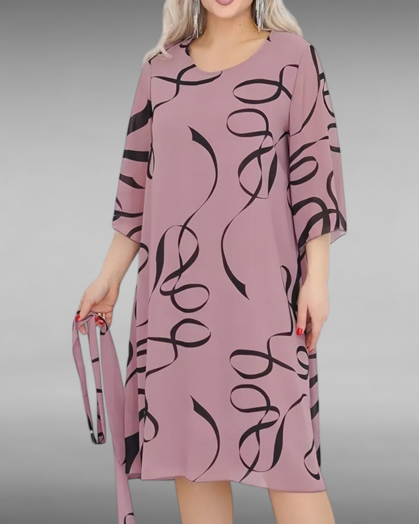 Élora | Robe midi fluide à volants