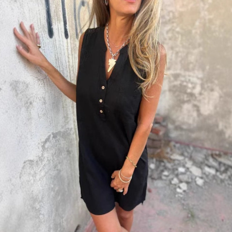 Noor™ – Robe d’été effet lin
