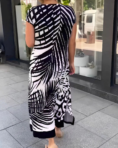 Thalia | Robe légère à imprimé abstrait